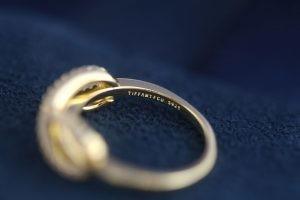 18K Gold Plated 925 Sterling Silver Rings Cubic Zirconia Paved Diamond OEM