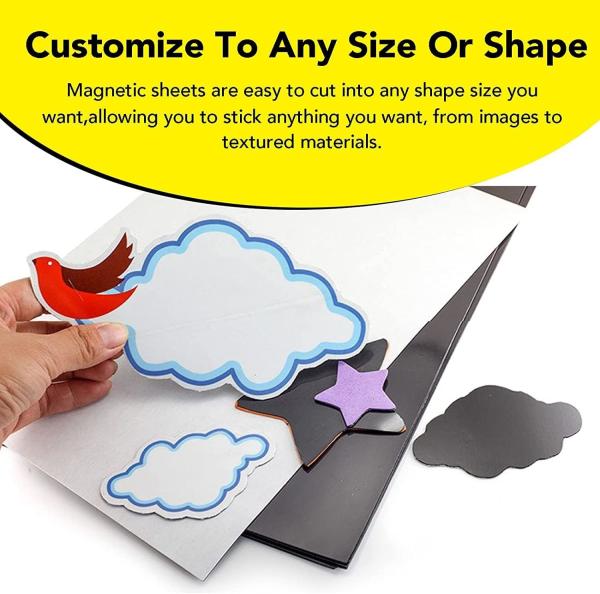 18Pcs Square Flexible Magnet Sheets For Crafts Photos And Die Storage