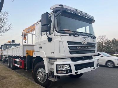 SHACMAN F3000 Crane Cargo Truck 6x4 340hp Cargo Box TruckEuroII