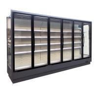 Refroidisseur commercial Multideck d'affichage avec le verre transparent Endpanels