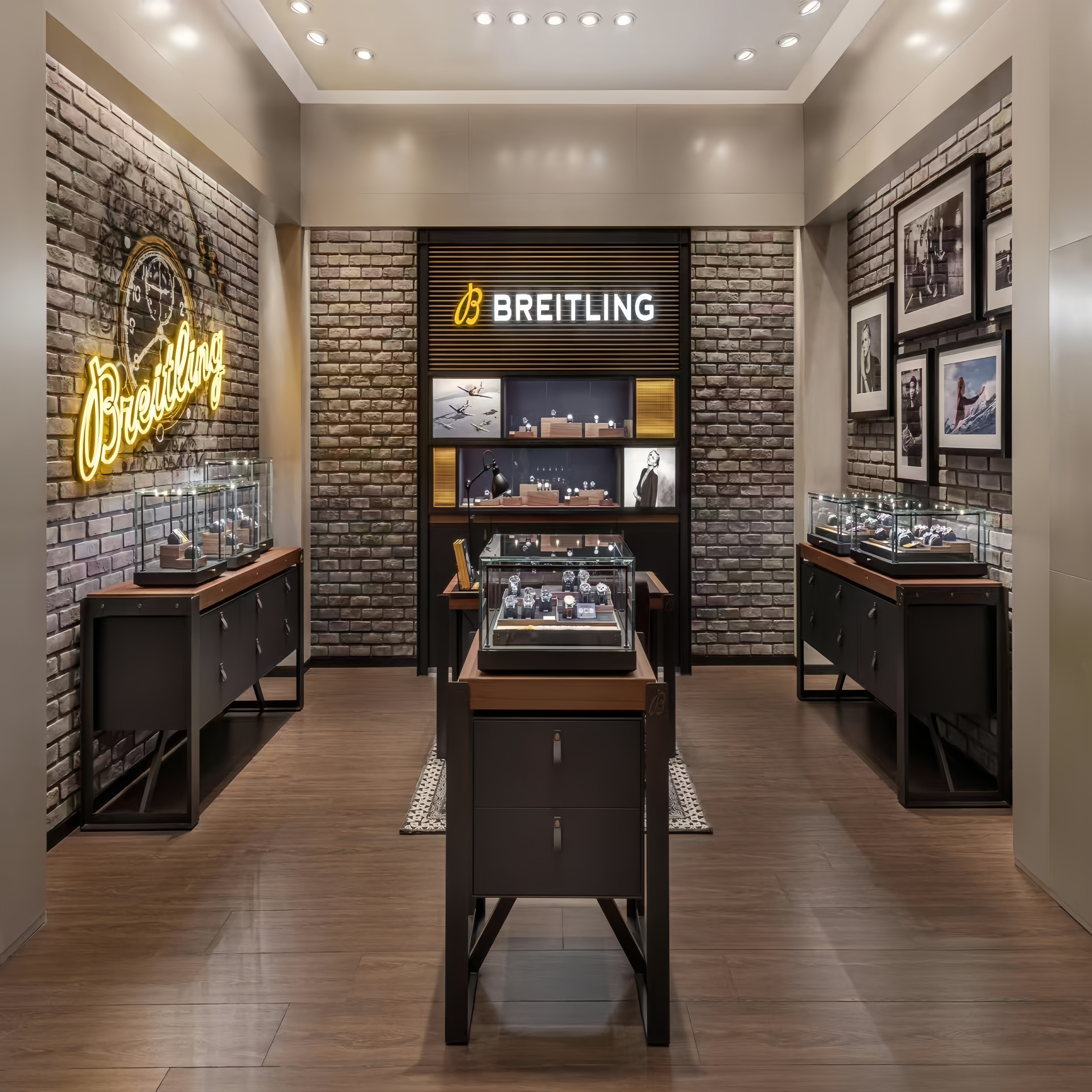Luxury Wall Glass Watch Showcase Boxvfor Shop And Retail Store Interior Design