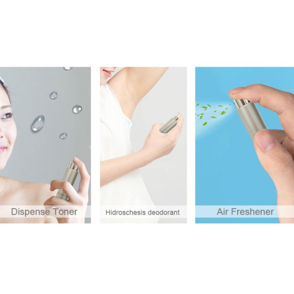 8ml 10ml 20ml Empty Black White Plastic Personalized Refill Perfume Atomizer Spray Bottle