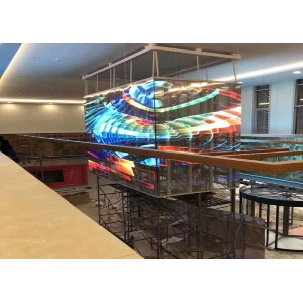 HD Transparent LED Display Screen Video Extension Technology Anti Collision