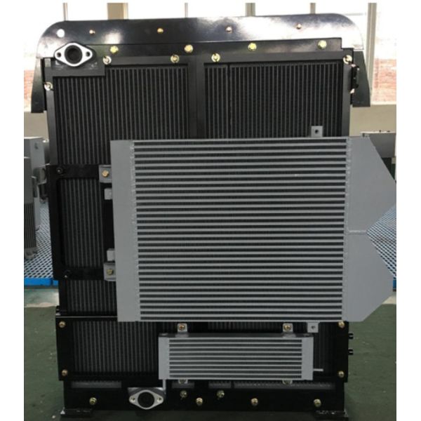 8mm Copper Fin type Industrial Air Heat Exchanger Compressor Core