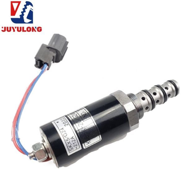 JUYULONG SK200-2-5 G24Y12A Excavator Parts Rotary Motor Pump Brake Solenoid Valve YN35V00005F2 China