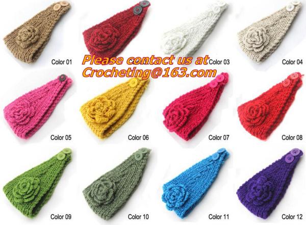 Women knitted Warm Crochet Headbands Knitted Headbands Headwraps For Women Ladies accessor
