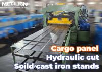 Ligne de formage de rouleaux lourds pour panneaux de chargement métalliques avec tissu de cisaillement de précision et stations de roulement personnalisables