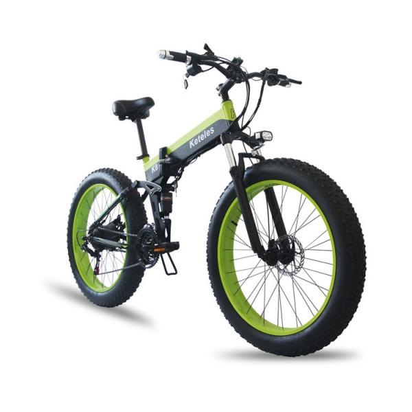 6061Alu 26 Inch Fat Tire Electric Bike 28MPH Max Speed Multi Patterned