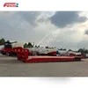 Feichi Hydraulic Extendable 4 Wire 8 Axle 150ton Gooseneck Low Boy Heavy Truck Trailer Low Bed Trailer 100 Ton Lowboy Semi Trailer