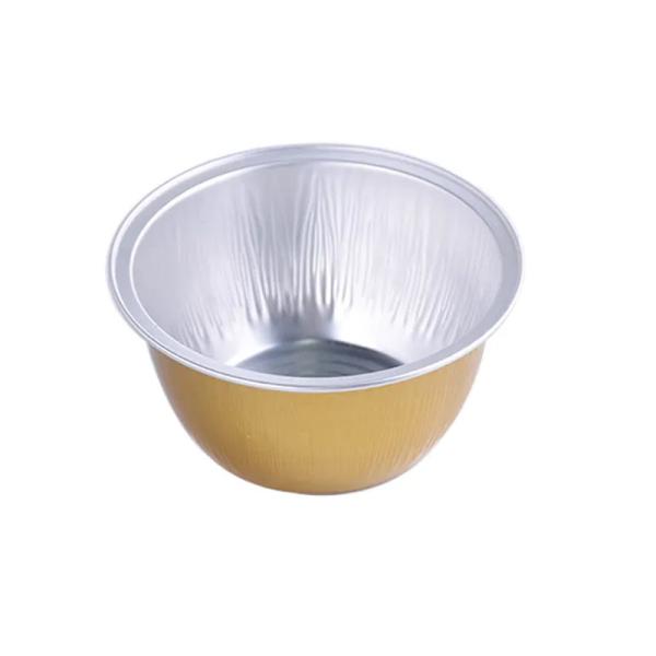 130ML Disposable Aluminum Foil Food Containers Pleated Baking Cups Colorful Cake Bowl Pan