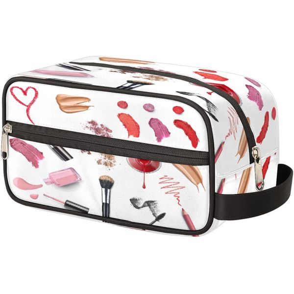 Waterproof Durable Portable Travel Toiletry Bag, Dopp Kit Cosmetic Organizer Makeup Bag Shower Shaving Bag for Men Women