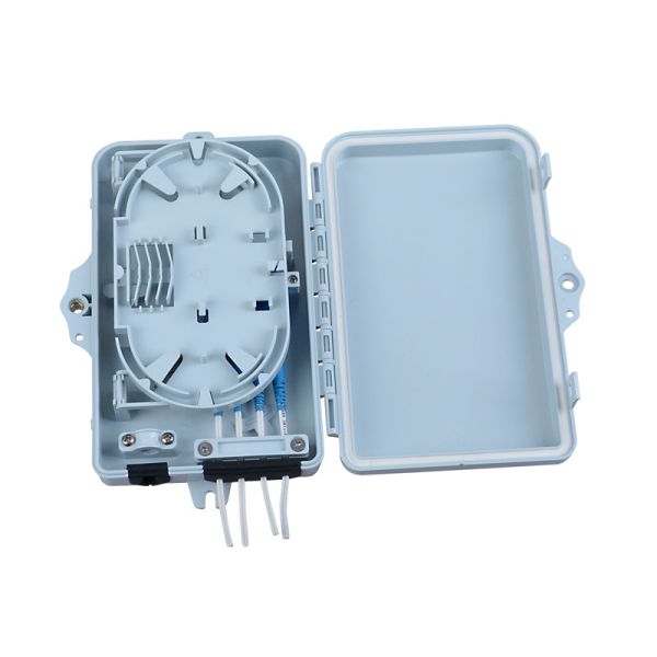 4 Cores FTTH Termination Box Wall Mountable Waterproof Outdoor Fiber Optic Splitter Box