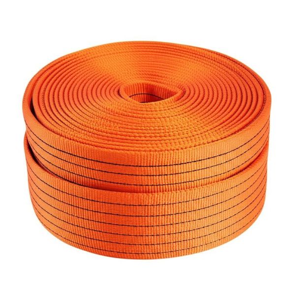 Customizable Working Load Limit Polyester Lifting Sling High Abrasion Resistance Orange Colour for Versatile and Lifting