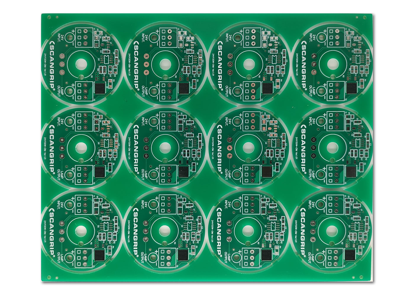 Зеленым PCB встали на сторону двойником, который 1oz HASL 35um FR4 Soldermask для электропитания