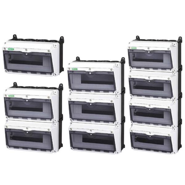 12 24 36 48 Way IP65 Waterproof Outdoor Wall Electrical Enclosure Plastic Distribution Box