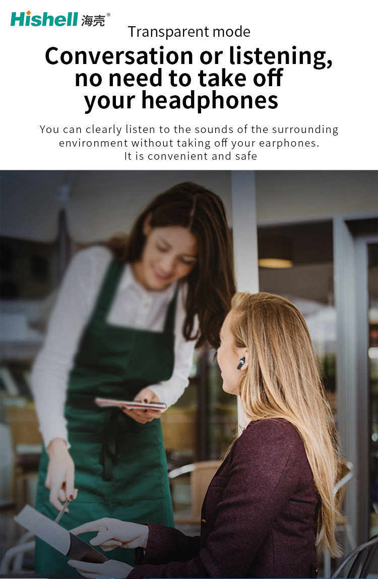 водоустойчивый беспроводной шум 500mAh отменяя HiFi Earbuds с J8 привел дисплей