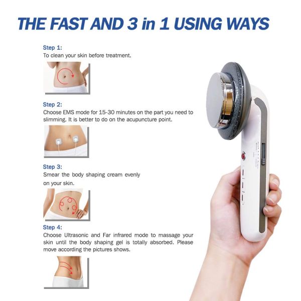 BF3008 Electrode Pads Ultrasonic Ion Face Beauty Stimulator , Ultrasonic Muscle Massager