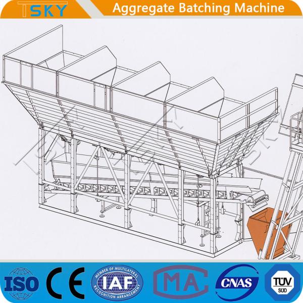 PLD800 16KW 3 escaninhos automáticos Batcher concreto