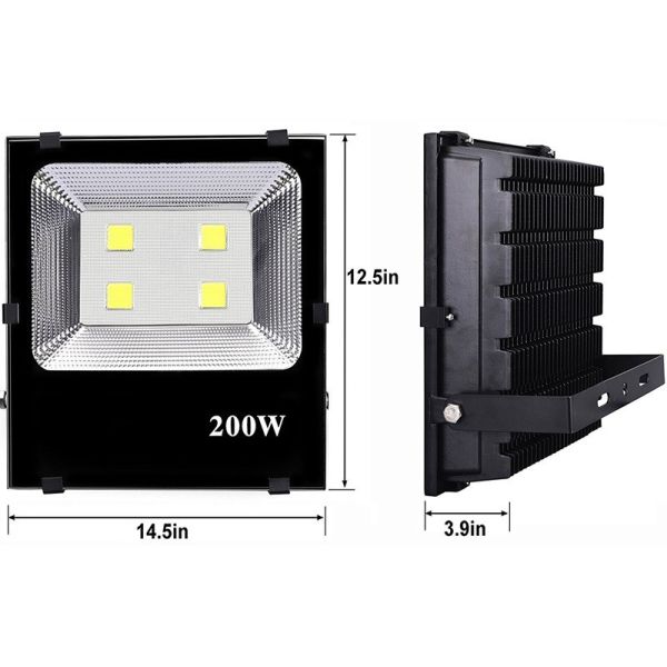 Super Bright Security Stadium Lights Waterproof 200W LED Outdoor Flood Lights