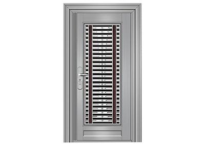 Fire Prevention Residential Steel Entry Doors Heat Insulation Various Type Available