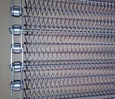 Heat Resistant Metal Mesh Conveyor Belt , Chain Drive Conveyor Customized Width