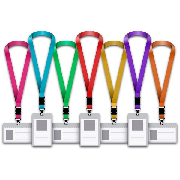 Silkscreen Printed Nylon Sublimation Lanyards Blank Polyester For Promotions And Events