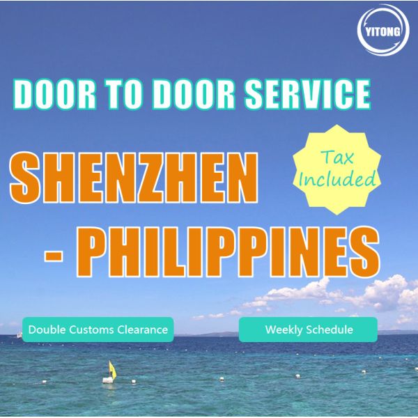 FCL/LCL Sea Freight To Philippines From Shenzhen DDP Door-To-Door International Logistics