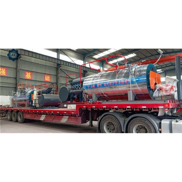 4 T/H 4000kg Industrial Gas & Oil Fired Horizontal Steam Boiler For Saunas Laundry