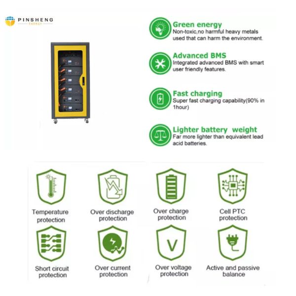 30kwh 50kwh ESS Solar System Energy Storage Container Residential Battery UPS