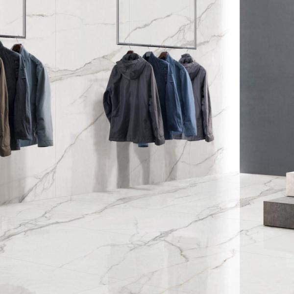Frost Proof Grey Glazed Ceramic Tiles / Glazed Porcelain Tile For Residential Commercial Building
