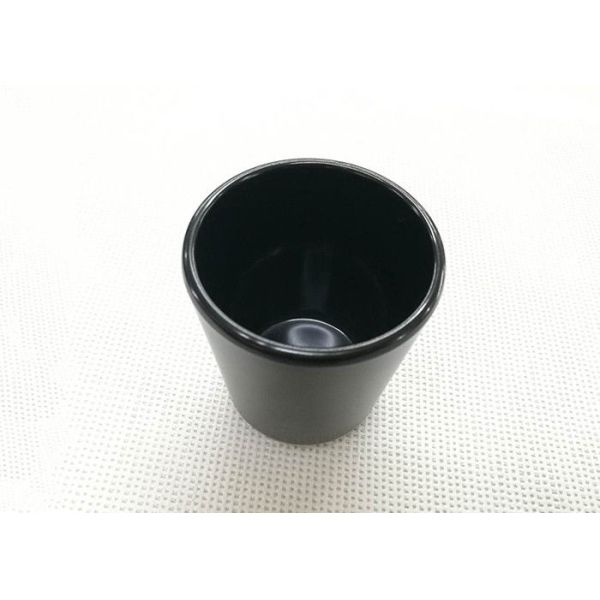 Black Color Tea Cup Imitation Porcelain Dinnerware Sets Dia7.6cm H9.2cm Weight 168g