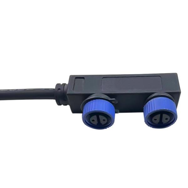 4 Pin IP68 Waterproof LED Connectors 500V Cable Jacket OD 6 - 14mm