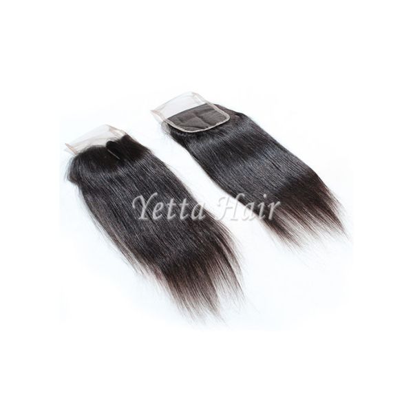 Density 130% Hand Tied Virgin Hair Lace Closure Long Lasting With Proper Care