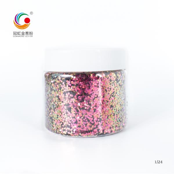 Photorefractive Chunky Loose Glitter Bulk Chameleon Hexagon Loose Cosmetic Glitter