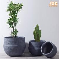 Os plantadores exteriores da fibra de vidro dos potenciômetros de Clay Flower Pots Resin Plant dos plantadores do potenciômetro jardinam plantadores do pátio dos potenciômetros