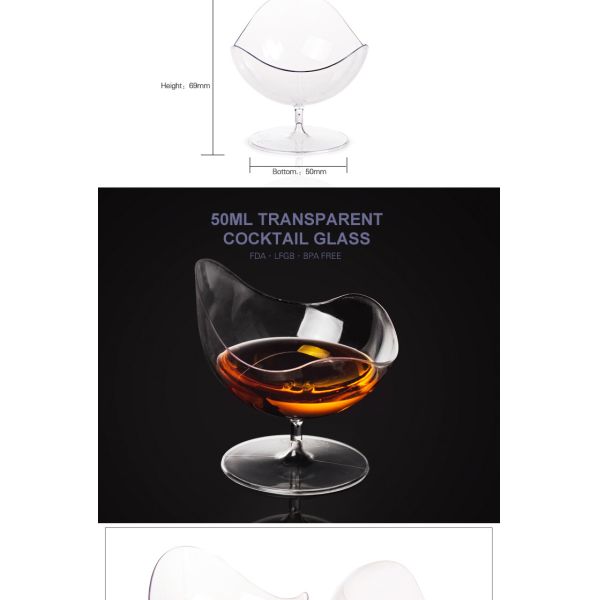 Modern design goblet shape plastic champagne glasses with cheap price