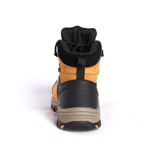 Fleece Lining Winter Warm Work Boots Nubuck Cow Leather Anti Slip Steel Toe Steel Plate Waterproof