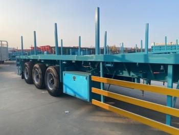 Heavy-Duty Fatbed Semi Trailer For Sale In Africa: Designed For Stable And Efficient Transportation Of Oversized Loads