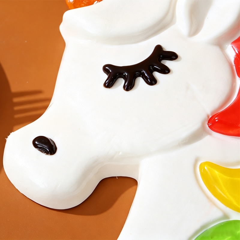 Halal 800g Unicorn Shape Giant Gummy Candy Fruit Flavor Soft Chewy Candy Sweets