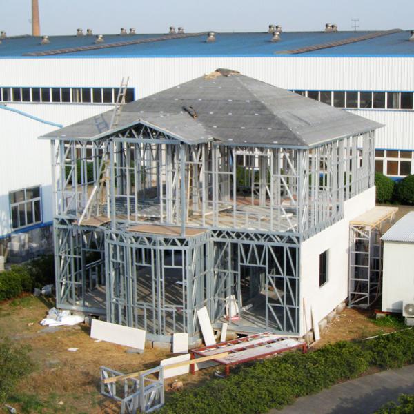 Casas de armação de aço da luz do desastre da casa pré-fabricada, de aço de pouco peso - casas quadro