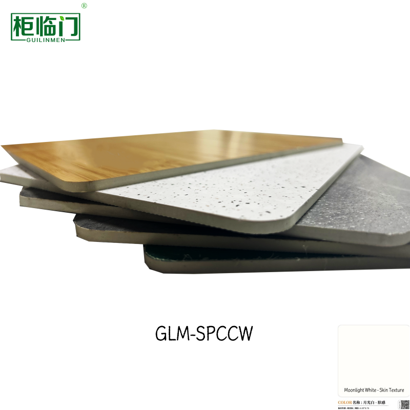 High Density SPC Crystal Wall Panel Rigid Core Stable Non Deformable