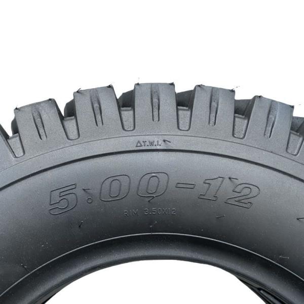 Unmanned Motorcycle Scooter Tires 5.00-12 with Durable Nylon Cord Material