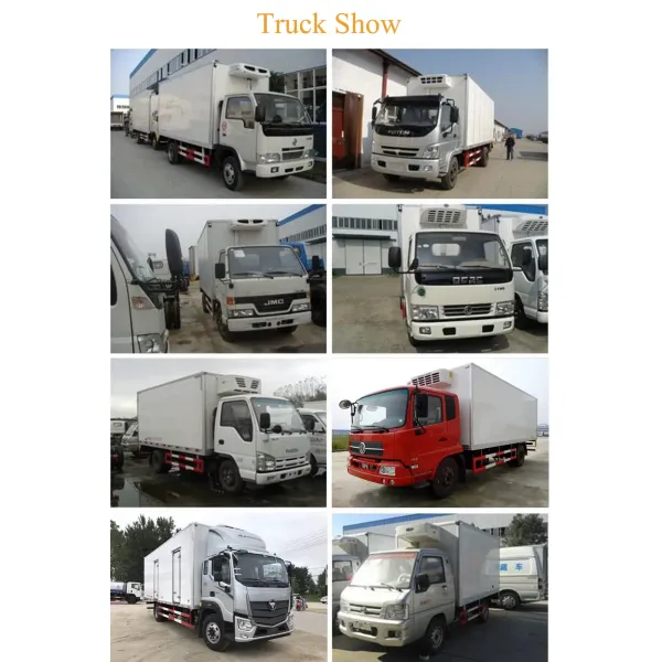 Diesel Fuel Mini Refrigerator Truck For Fruit / Vegetable Transport