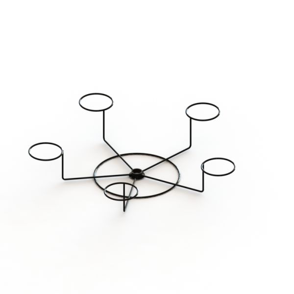 Стеллаж для выставки товаров/многократная цепь одежды металла шляпы обтекателя втулки закрепляют стеллаж для выставки товаров шляпы бейсбола