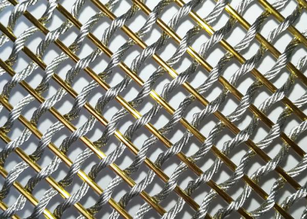 Diviseur de pièce flexible antiusure d'acier inoxydable Mesh Screen Plain Woven For