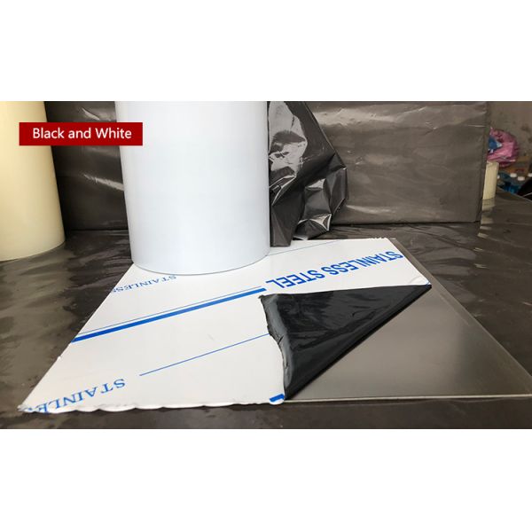 Прозрачная голубая ПЭ защитная пленка толщиной 40 микрон для алюминиевых листов, катушек и плит