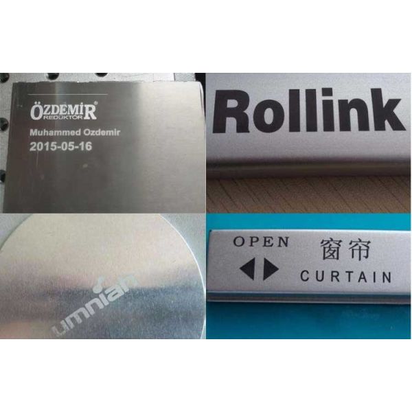 High Speed MOPA M1 Laser Engraving Equipment For Metal Black Marking Logo