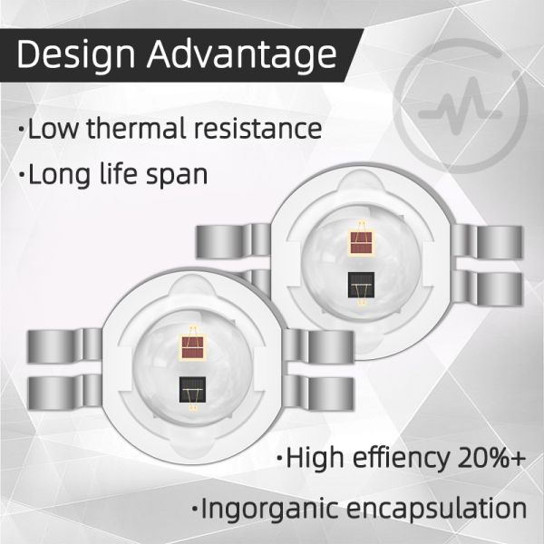 Инфракрасный светодиодный излучатель 2w*2 Chip Ir Led 650-660nm Высокая мощность R8.0mm