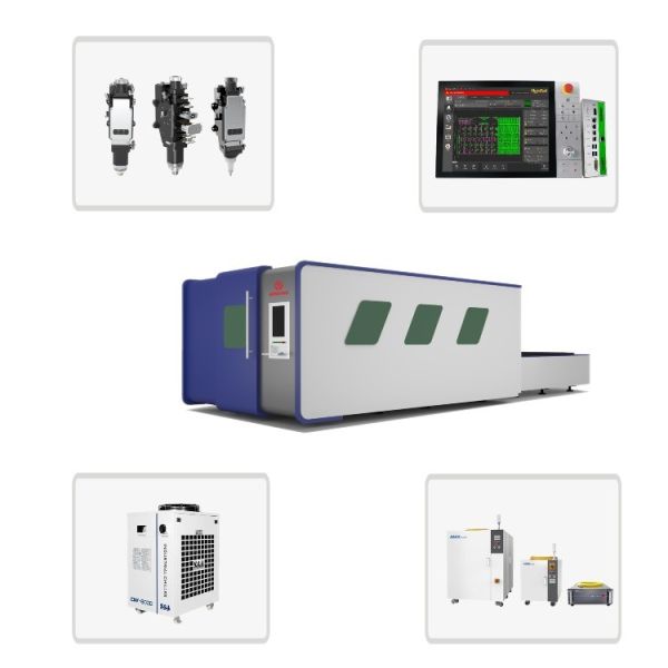 Industrial Double Table Model 6000w Sheet Metal Laser Cutting Machine with 4-axis Configuration and Yaskawa Servo Motor