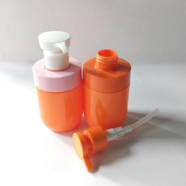 200ml Crystal Clear Shatter-Resistant Lightweight Cosmetic PET Bottle with Lotion Pump for Skincare Packaging
